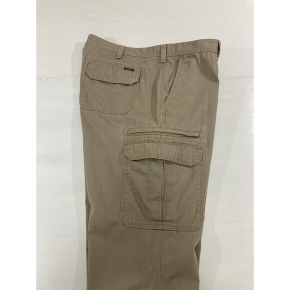 Eddie Bauer Men’s 40x36 Tan Khaki Ripstop Cargo Pants Utility Hiking Outdoor - Picture 5 of 13